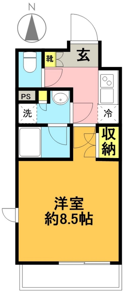 レガリス明大前 301号室 間取り