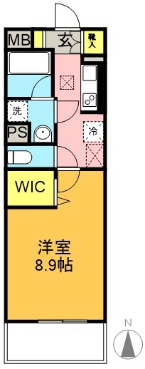 ＡＬＢＡｍａｉｓｏｎ明大前 201号室 間取り