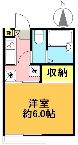 パイナリーアレイ 106号室 間取り