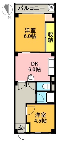羽根木パークハイツ 306号室 間取り