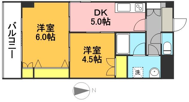 パレス永福 1F号室 間取り