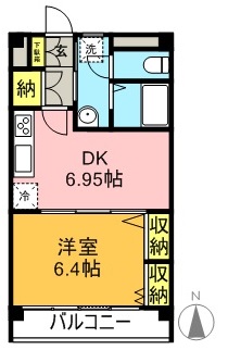 サンライズマンション 403号室 間取り