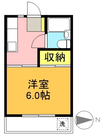 キャスル代田A棟 A103号室 間取り