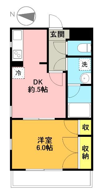 ユーコート世田谷松原 1階部分号室 間取り