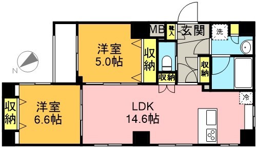 ＳＴＡＮＤＺ高井戸 202号室 間取り