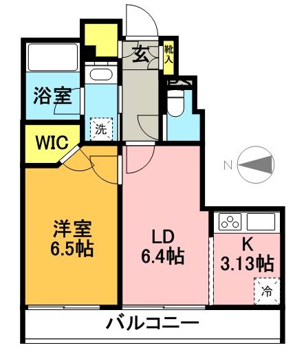 チュリス明大前 307号室 間取り
