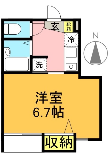 キャスル永福町 203号室 間取り
