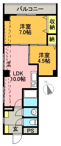 ソフィアＮ 305号室 間取り