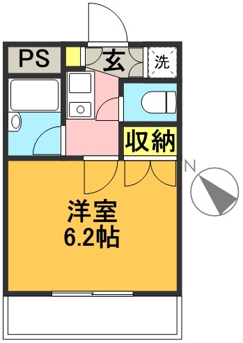 パストラルマンションＭⅢ 103号室 間取り