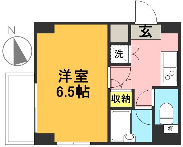 ルーブル下北沢弐番館 605号室 間取り