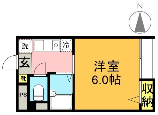 キャスル浜田山 101号室 間取り