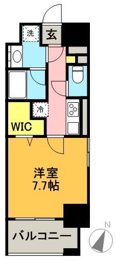 ＭＡＧＥＳ世田谷 504号室 間取り
