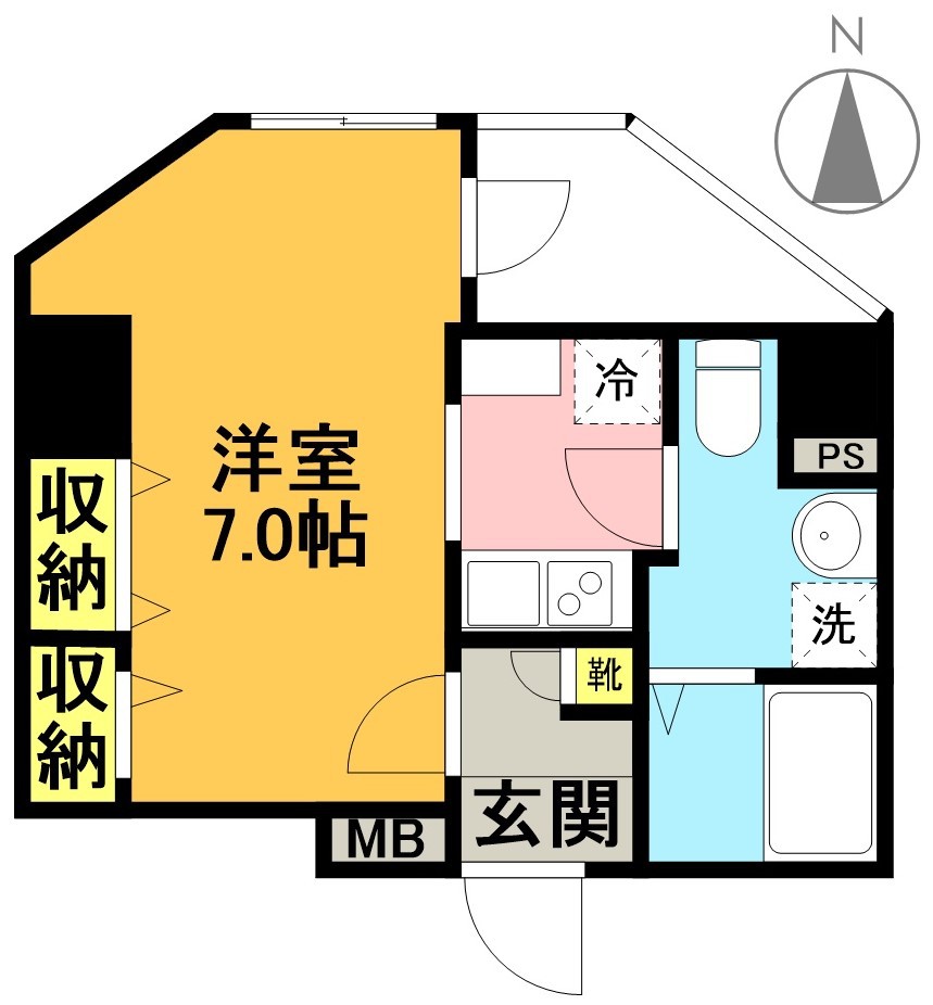 ＢＰＲレジデンス下高井戸 501号室 間取り