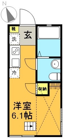 サニーサイド梅ヶ丘 101号室 間取り