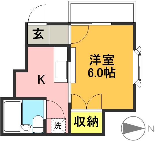 ヒル・サイド 101号室 間取り