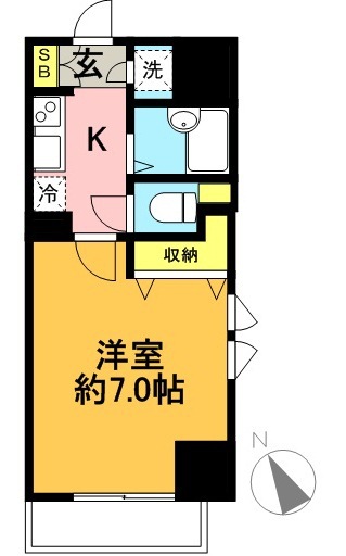 菱和パレス笹塚 間取り図