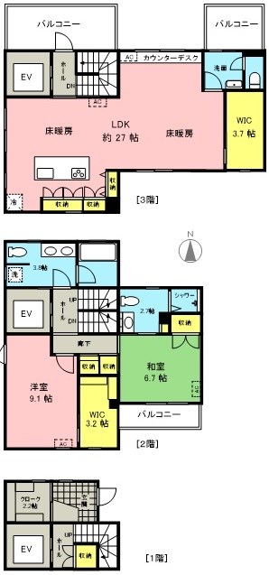 Casa Richia 100号室 間取り