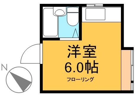 緑樹荘（東大生・東大院生限定） 13C号室 間取り