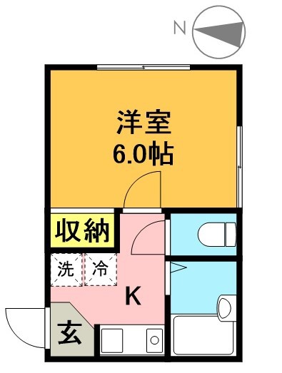 ブラウンハイム梅丘 105号室 間取り