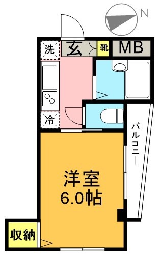 キャスル浜田山 301号室 間取り