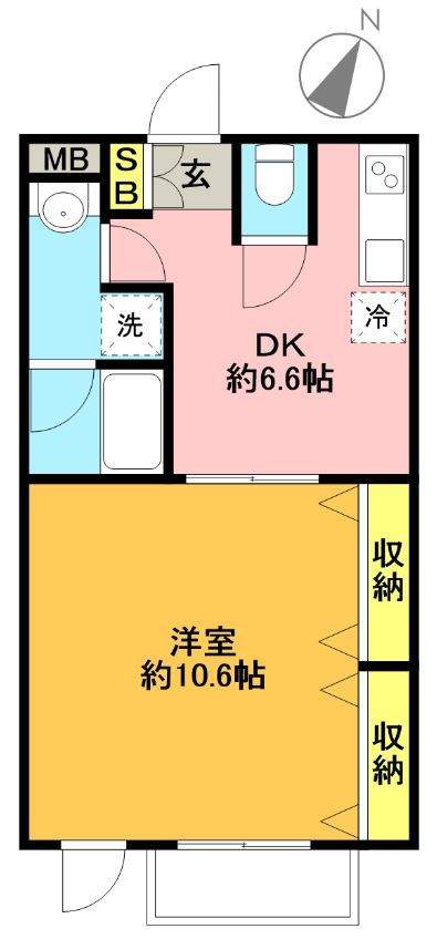 グラントレゾール明大前 307号室 間取り
