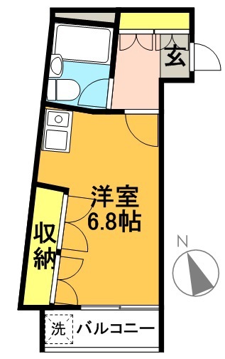 パストラルマンションＭⅢ 405号室 間取り