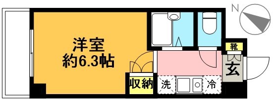 エスコート代田橋 405号室 間取り