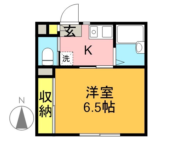 フォンテーヌ 202号室 間取り