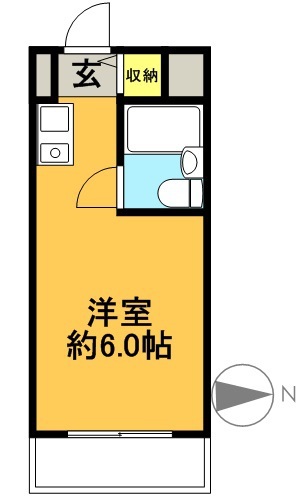 スカイコート下高井戸 613号室 間取り