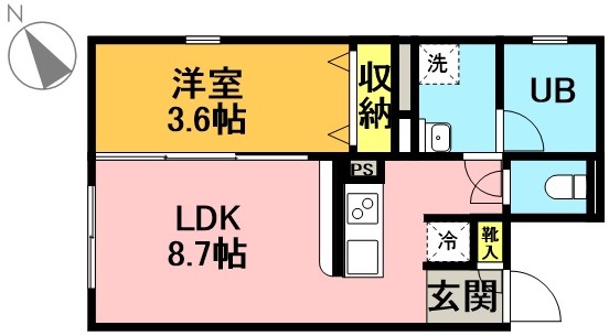 セドール代田橋 303号室 間取り