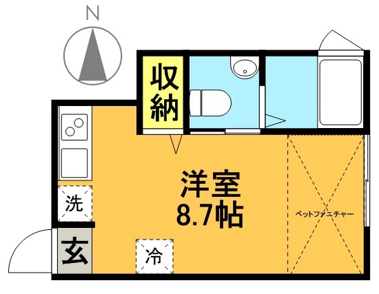 グランエッグス高井戸 2号室 間取り