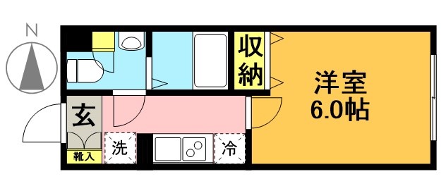 ウェルスクエアイズム下北沢ＷＥＳＴ 105号室 間取り