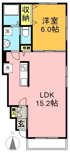 エトワール 101号室 間取り