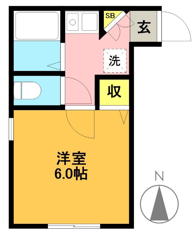 ＮＹＸ下北沢 403号室 間取り