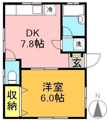 バードヒルズ 102号室 間取り
