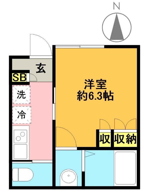 トレイズ 101号室 間取り