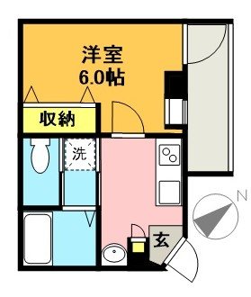 唐木マンション  102号室 間取り