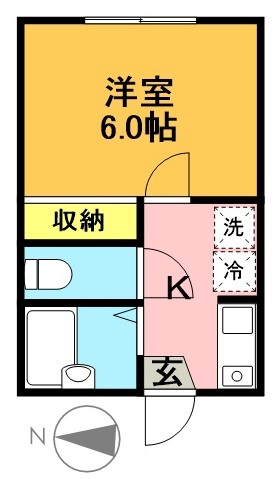 ブラウンハイム梅丘 102号室 間取り