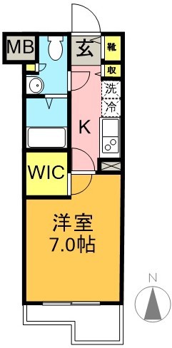 ミュプレ梅丘 215号室 間取り