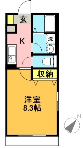 Ｙ’Ｓ羽根木 104号室 間取り