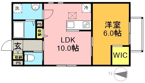 プレジオ明大前 202号室 間取り