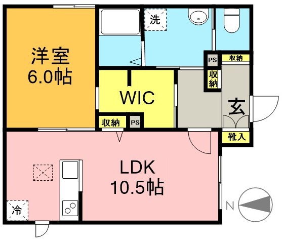 プレジオ明大前 101号室 間取り