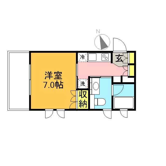 ハリーズ世田谷代田 203号室 間取り
