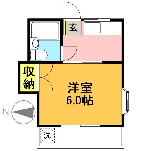 NAKANO　HOUSE  205号室 間取り