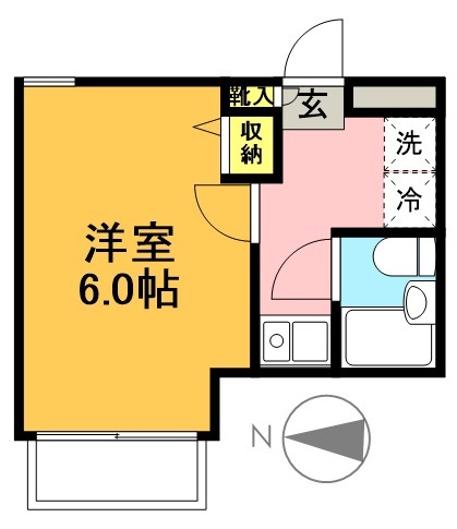 プレール明大前 404号室 間取り
