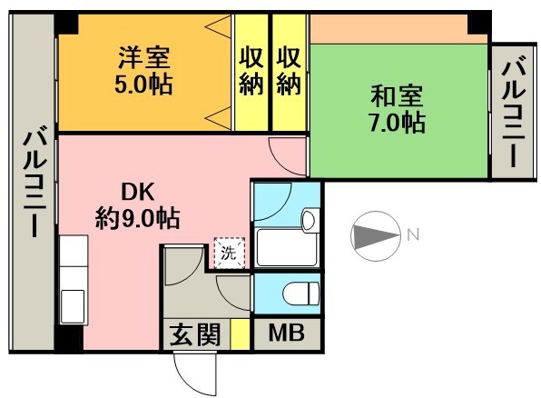 リアライズマンション 305号室 間取り