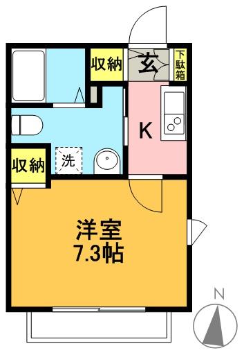 プリマステラ浜田山 101号室 間取り
