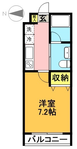 コンフォール 101号室 間取り