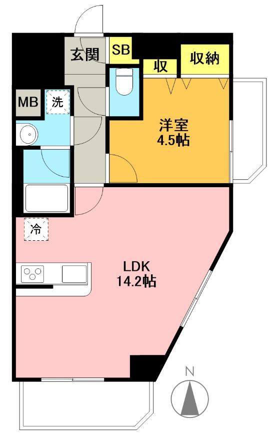ＢＰＲレジデンス下高井戸 603号室 間取り