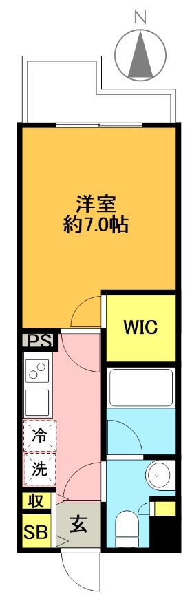 ミュプレ梅丘 105号室 間取り